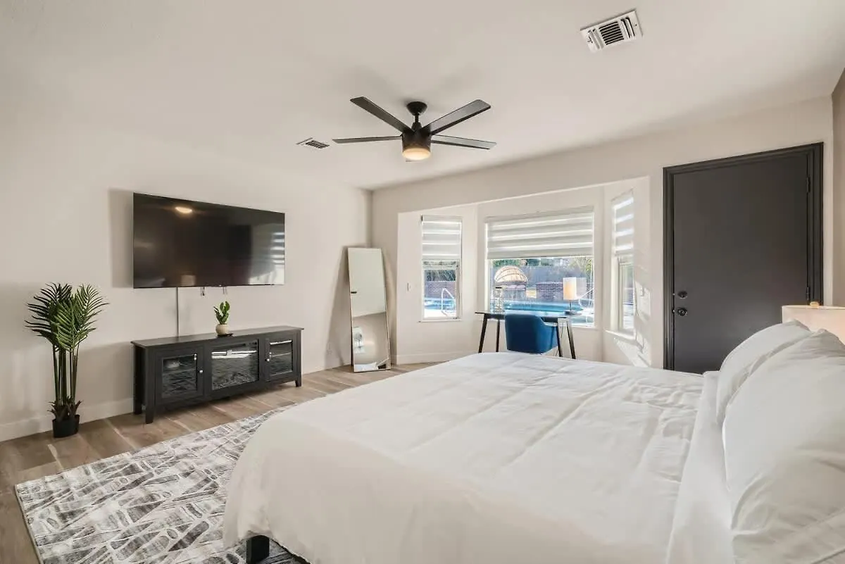 Heated Pool Modern Ranch Villa 10 Min To Strip Las Vegas 0*,